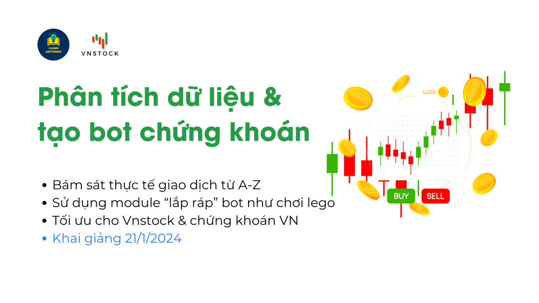Python Phân tích dữ liệu & Tạo bot chứng khoán K5